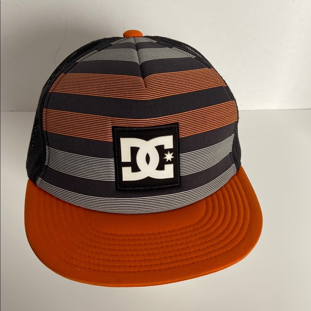 DC Shoes Hat Cap Snapback Blue Orange Rob Dyrdek Adjustable Embroidered Adult